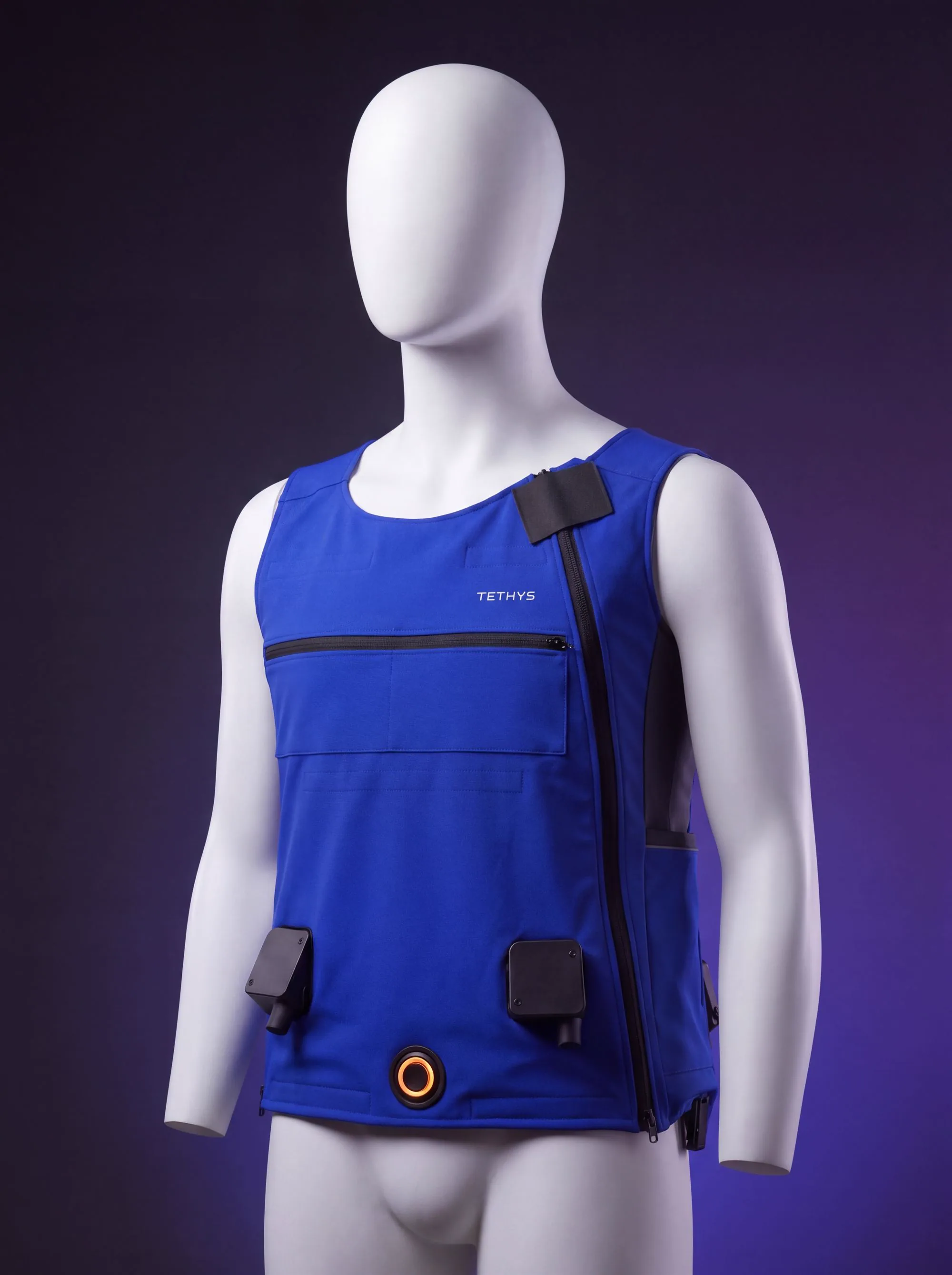 Tethys Tempesta - Gilet thermique actif vue isométrique