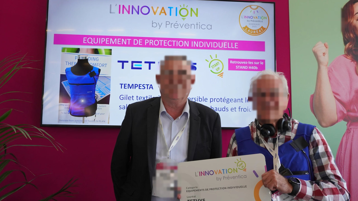 Remise du Prix de l'Innovation Preventica Bordeaux 2025 à Tethys