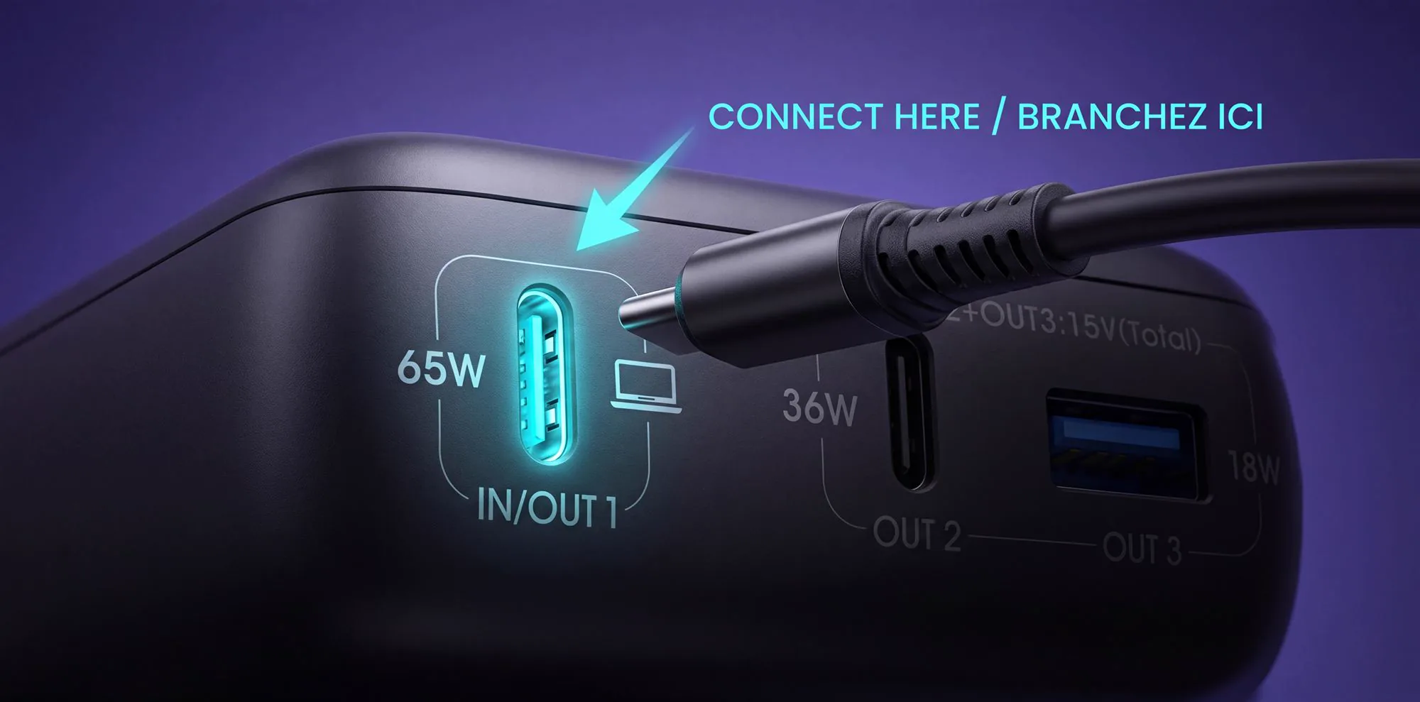 Recharge 65W USB-C - Tempesta